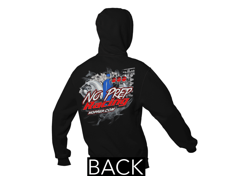 No Prep Racing Black Pullover Hoodie