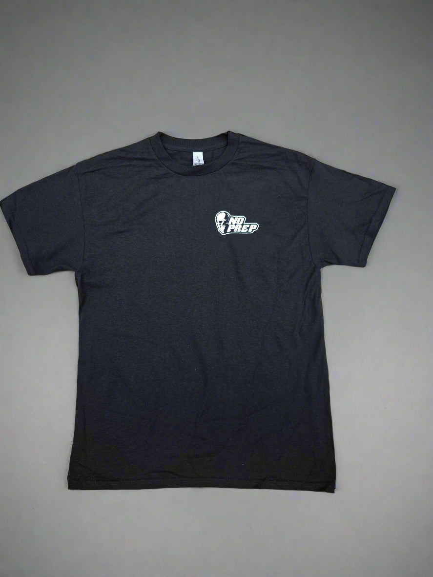 Official No Prep Racing Black T - Shirt OG DESIGN SKULL