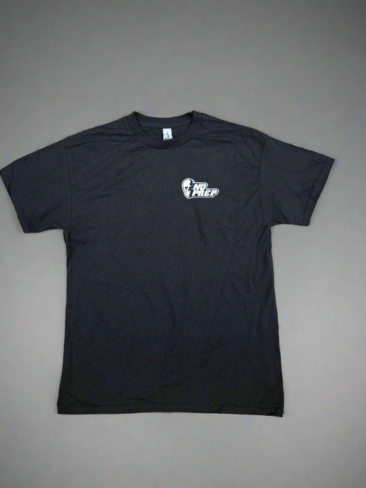 Official No Prep Racing Black T - Shirt OG DESIGN SKULL