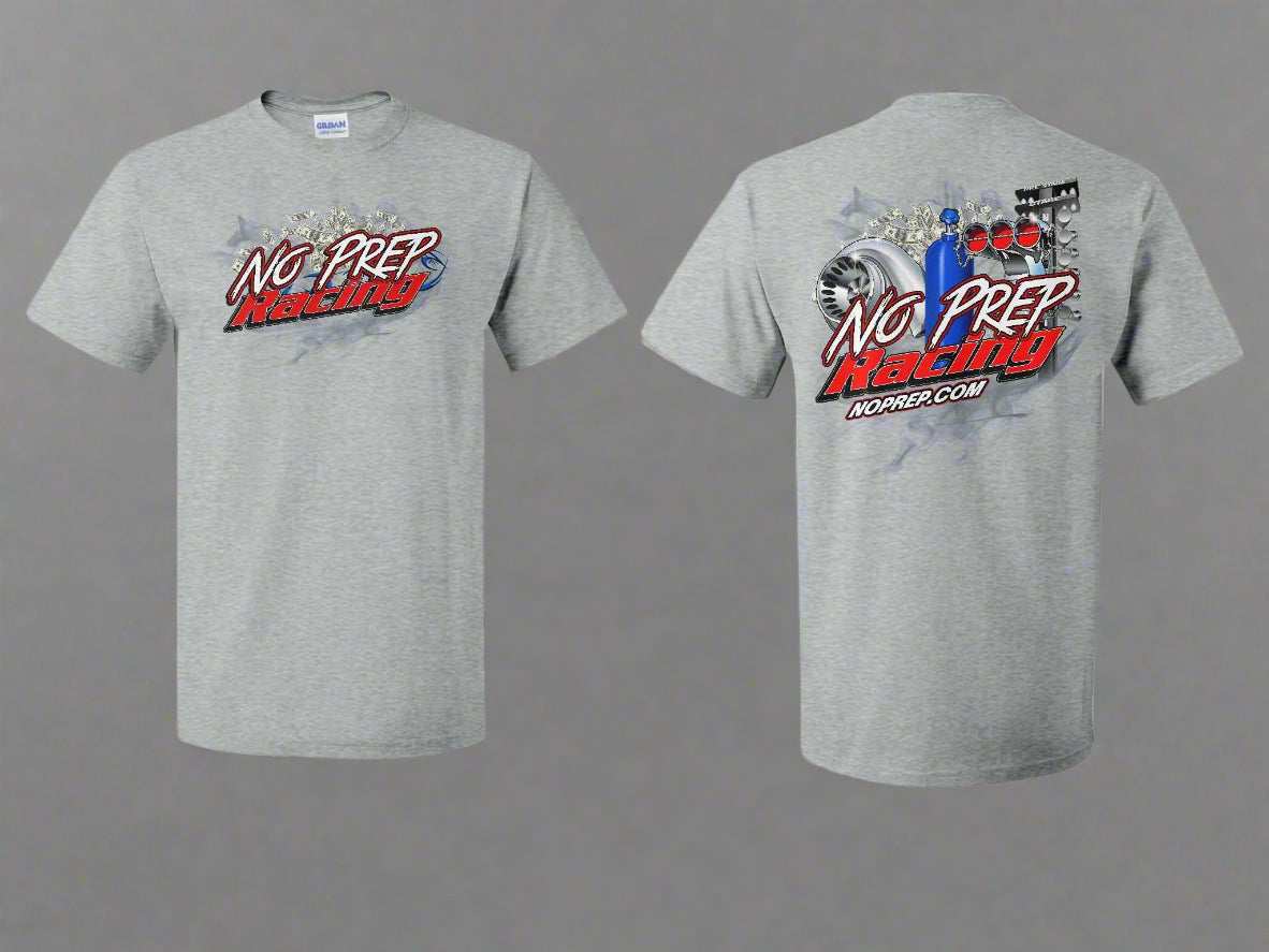 Official No Prep Racing Heather Gray T-Shirt