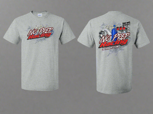 Official No Prep Racing Heather Gray T-Shirt