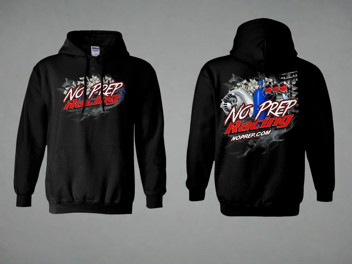 No Prep Racing Black Pullover Hoodie