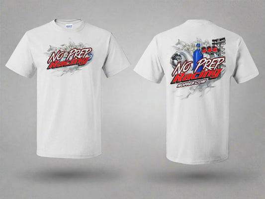 Official No Prep Racing White T-Shirt