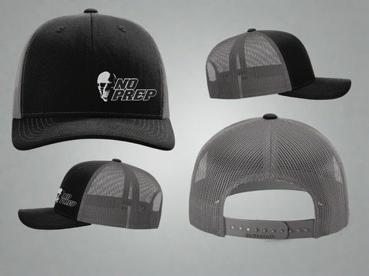 No Prep Racing Richardson Trucker Hat Black / Gray