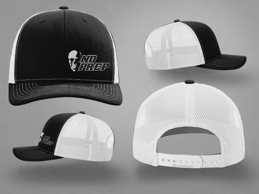 No Prep Racing Richardson Trucker Hat Black / White