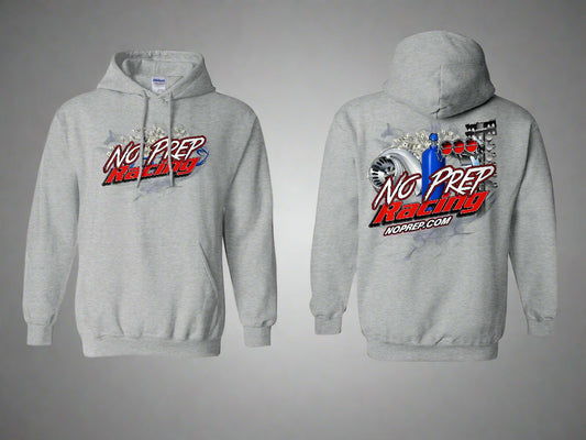 No Prep Racing Gray Pullover
