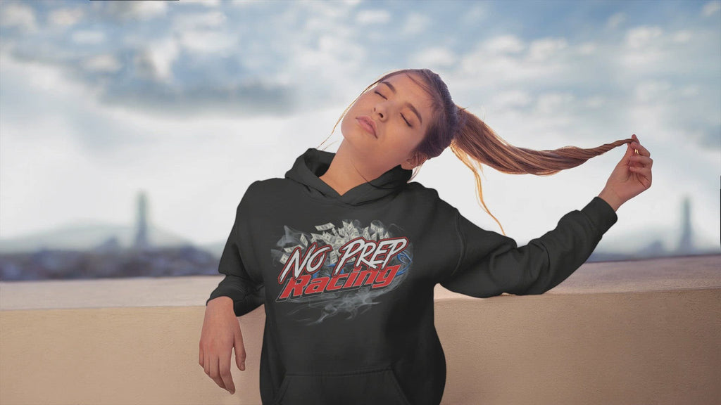 No Prep Racing Black Pullover Hoodie